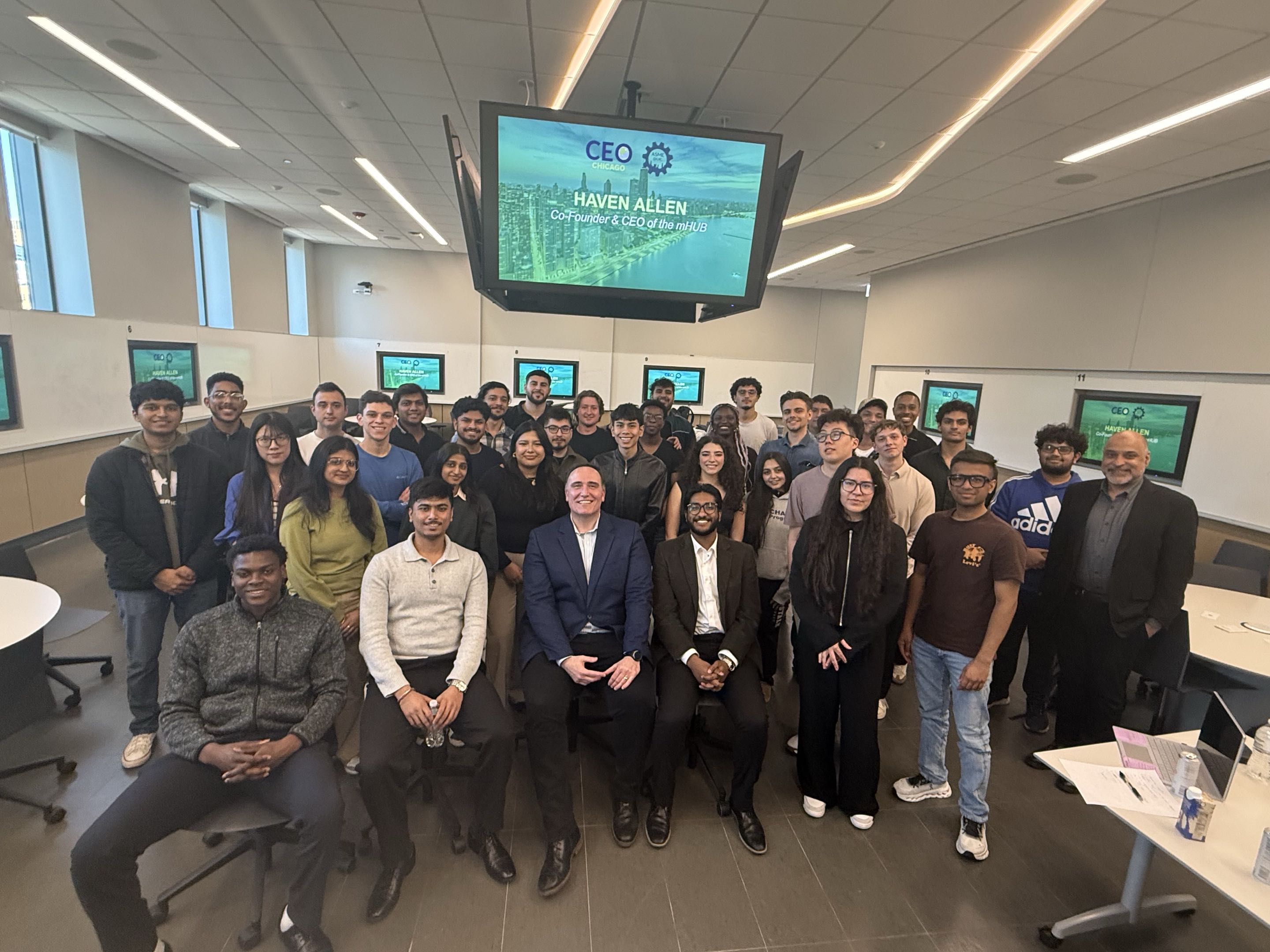 ASME @ UIC members at an event